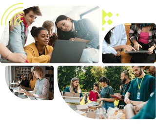 Partnership model collage